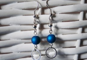 Boucles d'oreille bleues - bijoux