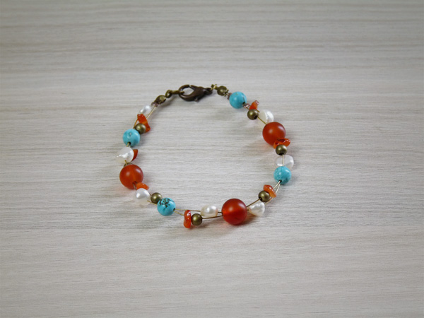 bracelet-cornaline-turquoise