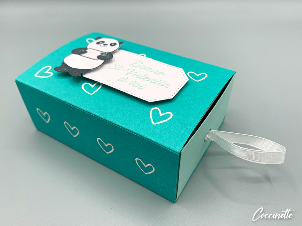 Boîte pandas amoureux