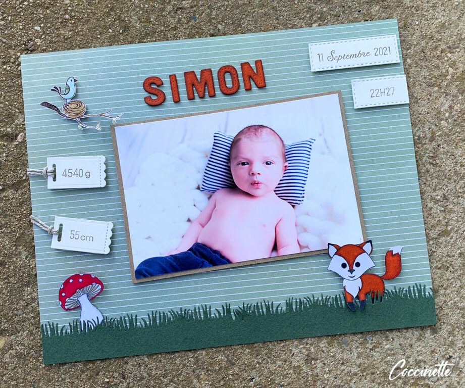 Cadre de naissance Simon